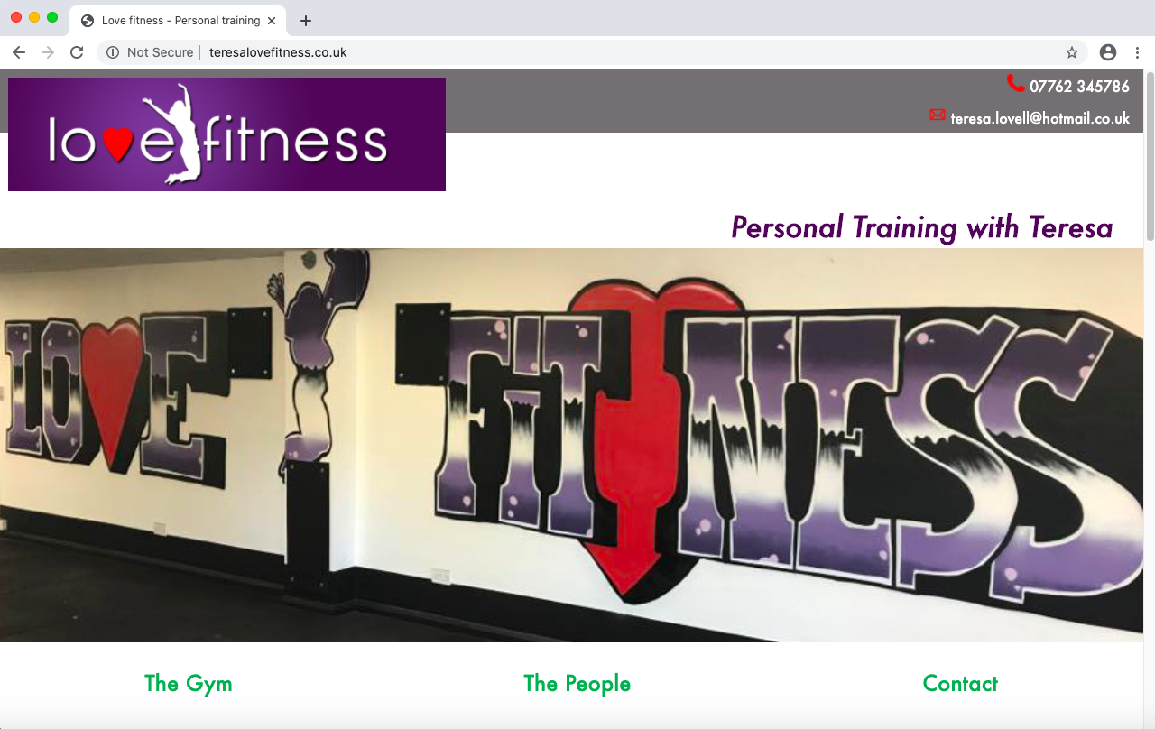 Love Fitness hompage